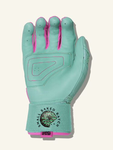COMBAT MFG Cookie Jar Long Strap Batting Gloves, Mint, Adult X-Small