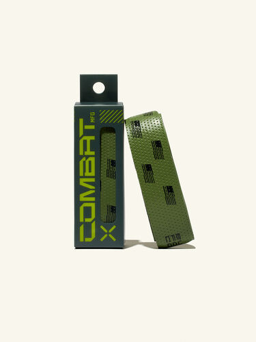 COMBAT MFG Ultra-Perforated Bat Grip, 1.2mm, Military Green/Black