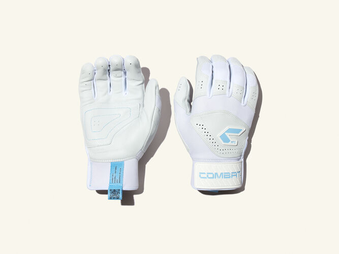 COMBAT MFG Short Strap Batting Gloves, Chapel Hill, Adult XL