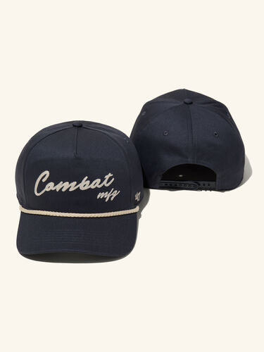 COMBAT Coastal Chain Stitch Cord '47 Hat, Vintage Navy