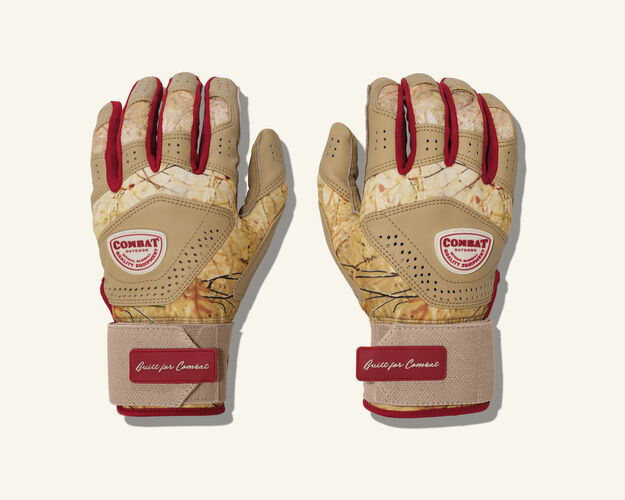 COMBAT MFG Outdoor Long Strap Batting Gloves