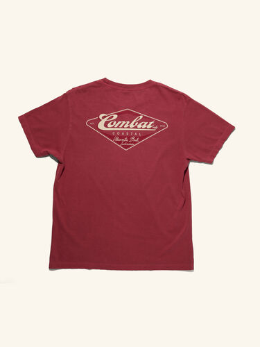 COMBAT MFG Coastal Tee, Light Red