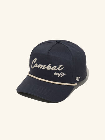 COMBAT Coastal Chain Stitch Cord '47 Hat, Vintage Navy