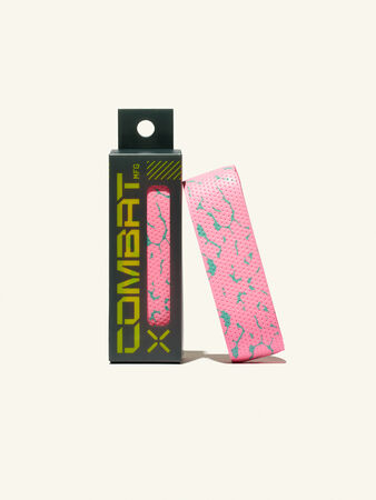 COMBAT MFG Ultra-Perforated Bat Grip, 1.2mm, Pink/Light Blue