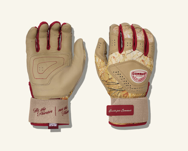 COMBAT MFG Outdoor Long Strap Batting Gloves
