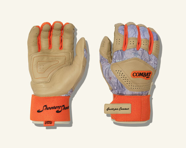 COMBAT MFG Outdoor Long Strap Batting Gloves