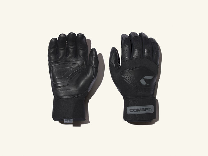 COMBAT MFG Long Strap Batting Gloves, Shadowcast, Adult XS