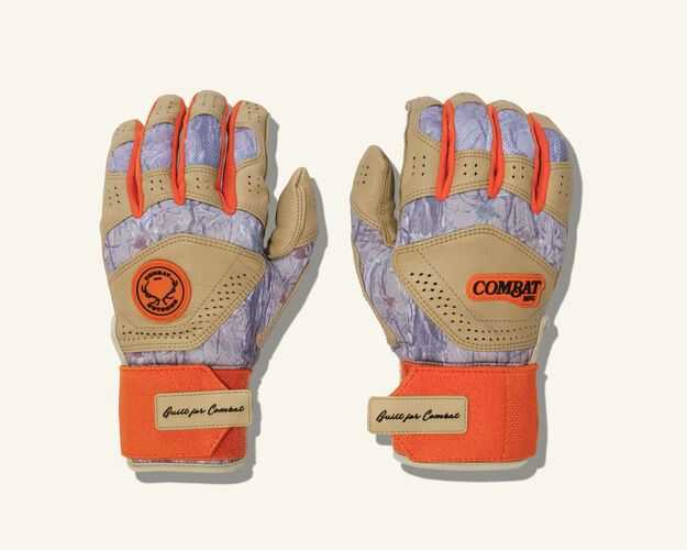 COMBAT MFG Outdoor Long Strap Batting Gloves